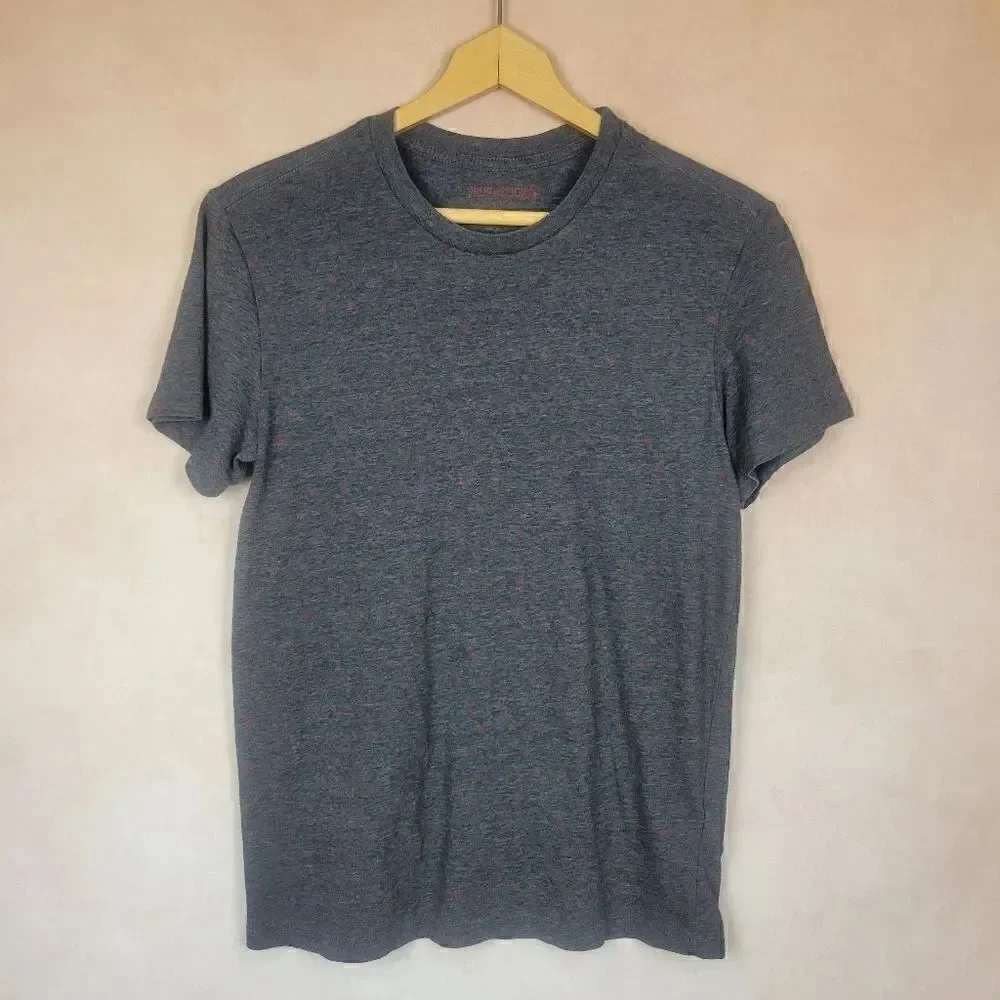 True Religion Gray Short Sleeve T-shirt Logo Print Size Small